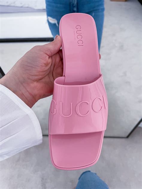 yg in gucci jelly sandals|latest style for Gucci sandals.